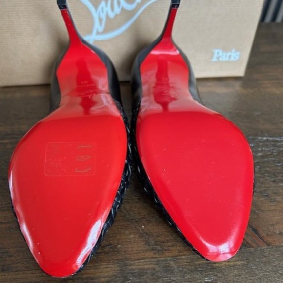 Christian Louboutin Altressita 85 Kid Black in size 35 (size 5) - Picture 3 of 4